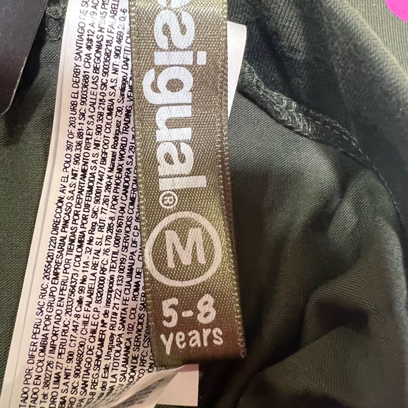 Desigual Girls’ Avocado Floral Bug Leggings, Cotton Blend, Ages 5-8 - Picture 2 of 8